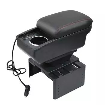 Chaoxinyizu Подлокотник, Бокс консоли, Автомобильный многофункциональный, Автомобильный ящик для хранения, Хранение салфеток, Держатель, Автомобильный налокотник