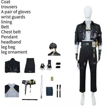 Character Waves Wuthering Drifter Men Cosplay Costume Suits Clothes Performance XS