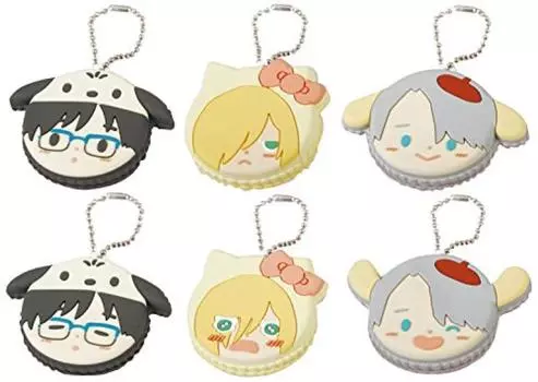 Charamakaron Yuri x Sanrio Characters Trading Strap BOX продукт 1BOX 6 штук, всего 6 типов