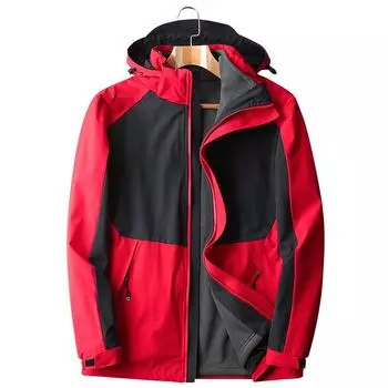 Charge Coat Три в одном Съемный комплект из двух частей для осени и зимы с плюшевой флисовой внутренней подкладкой M