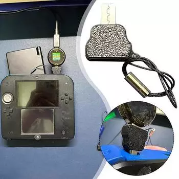 Charge Converter For Ndsi/2Ds/3Ds Converter Type C Charging Cable Adapter Support A To C C To C With Lanyard Holes Easy Use