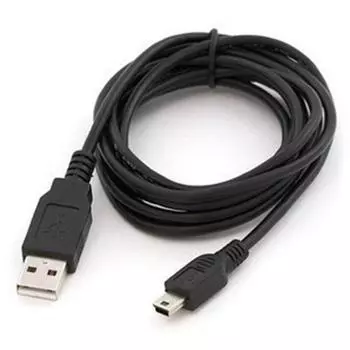 Charger EPS Sync Black Male Charging MP3 MP4 Mini 2.0 A To 5 Pin B Adapter USB Cord