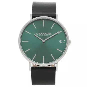 Charles 41MM Quartz Green Black COACH 14602436 [Coach] Мужские [Товар]