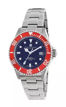 [Charles Hubert] Часы 3 Hand Date 4029 Мужские Серебряные