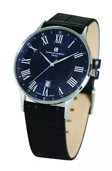 [Charles Hubert] Часы 3 Hand Date 4037-E Мужские Черные