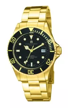 [Charles-Hubert Paris] Часы Charles Hubert, Paris 3 Hand Date 4027 Мужские золотые