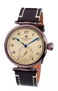 [Charles Hubert, Париж] Часы Charles Hubert Small Seconds 3957-N мужские коричневые