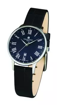 [Charles Hubert] Watch 3 Hand Date 7037-E Black