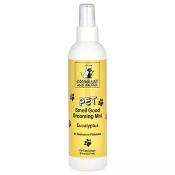 Charlie and Frank, Pet Smell Good Grooming Mist, для кошек и собак, с ароматом эвкалипта, 8 жидких унций (237 мл)