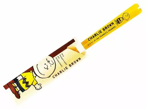Charlie Brown Clear Chopsticks Yellow 491502 PEANUTS