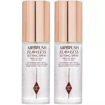 Charlotte Charlotte Tilbury Airbrush Flawless Setting Фиксирующий спрей для макияжа 34 мл 2 шт.