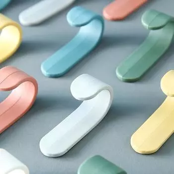 Подвесной крючок J-типа Крючок для одежды Не оставляющий следов Крючок без проколов Простой Бытовой Для ванной Настенный В скандинавском стиле Многофункциональный Модный Yellow