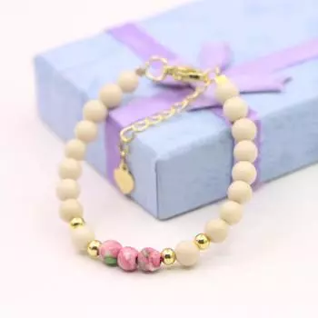 Charm Lovely Natural Stone Crystal Bracelet Baby Baptism Lobster Clasp Parts Yoga Christmas Wedding Girls Gift Jewelry Fashion 10cm-4inch