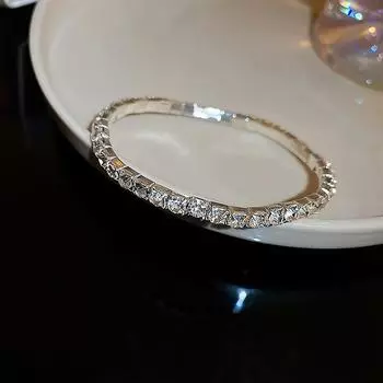 Шарм циркон теннисный браслет эластичный браслет-цепочка регулируемый браслет-цепочка женские ювелирные изделия