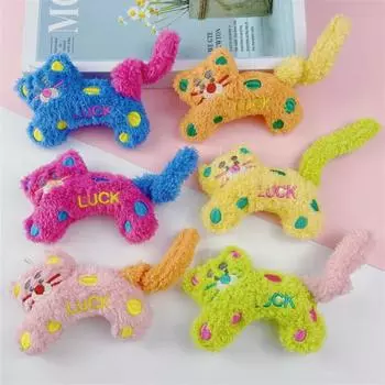 Charming Kitten Tail Plush Keychain & Bag Pendant With Hanging Hole [Finished Product] розы красного