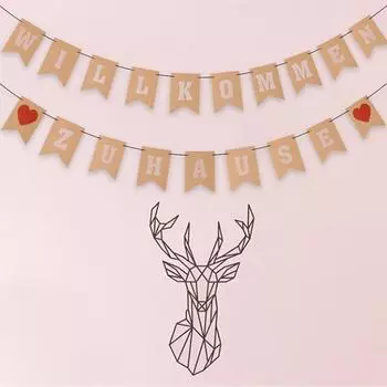 Charming Willkommen Zuhause German Welcome Home Flags For Festivities Family