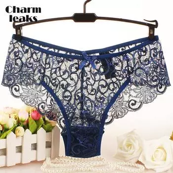 Charmleaks женские модные уютные кружевные с низкой талией выдалбливают прозрачные трусики 1 шт. приятные для кожи мягкие хлопковые трусы высокого качества с шаговым швом