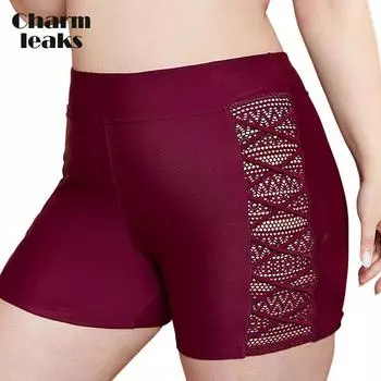 Charmleaks женские плавки большого размера с вырезами снизу и однотонные плавки с высокой талией