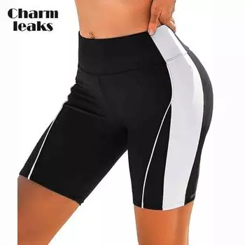 Charmleaks женские шорты для плавания с высокой талией 5 дюймов, быстросохнущие пляжные шорты UPF 50+, купальник, плавки для купального костюма XL синий