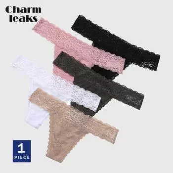 Charmleaks женское нижнее белье кружевные трусики-стринги мягкие танга сексуальные стринги нижнее белье 1 шт.
