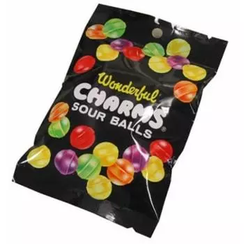 CHARMS Charms Sour Ball Candy 45 г Яркие красочные конфеты из США. с шестью разными вкусами. Разноцветные конфеты AA pop из США. с шестью дифференциалами 1