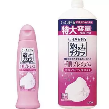 Charmy Foam Power Premium Средство для мытья посуды 240 мл Сменный блок 930 мл [Большая емкость] +