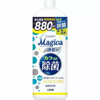 Charmy Magica Быстросохнущее Быстродезинфицирующее Средство с Прозрачным Ароматом Лимона Большой Сменный Блок Размер +