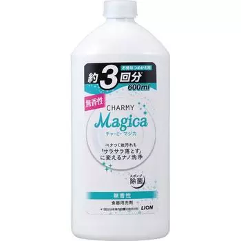 Charmy Magica Dish Detergent Unscented Refill 600ml