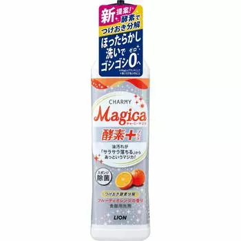 Charmy Magica Dishwashing Detergent Enzyme Fruity Orange Scent 220ml +