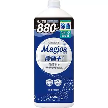 Charmy Magica Моющее средство для мытья посуды Дезинфицирующее средство Plus Сменный блок Большой 880 мл [Большая емкость]