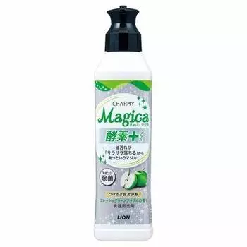 Charmy Magica Средство для мытья посуды с ферментами и ароматом свежего зеленого яблока 220 мл +