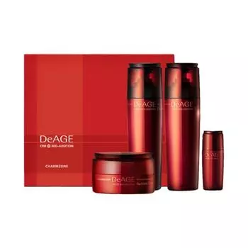 Charmzone Deage Red Edition Elasticity Basic Cosmetics Set из 3 предметов