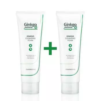Charmzone Ginkgo Natural Cleansing Foam Double Special (180ml+180ml)