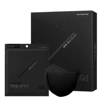 Charmzone Tone Up Fit Black Label Mask KF94 Rain Black 10 pieces KF94 black large size 10 sheets