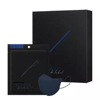 Charmzone Tone Up Fit Black Label Mask Denim Navy 10 pieces Denim navy large size 10 sheets