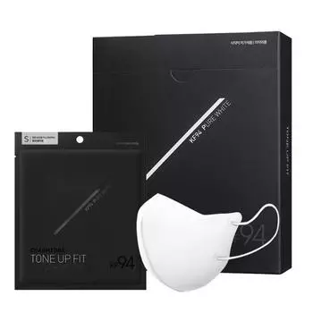 Charmzone Tone Up Fit Black Label Mask KF94 Pure White 10 sheets KF94 white medium size 10 sheets