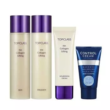 Charmzone Top Class The Collagen Special Skin Care Набор из 4 предметов, 1 набор популярной корейской косметики