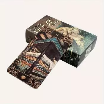 «Чарующий» Эдмунд Дюлак Таро, A 78 De Oracle, English Visions Divination Edition d Playing Games Set Of Cards