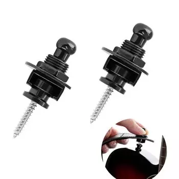 ChasCoCo Guitar Strap Guitar Strap Lock Locking Strap Locking Electric Fall Made of Set of 2 Pins, Pins, Pins, Pins, Guitar, Anti-Slip, One-Touch,