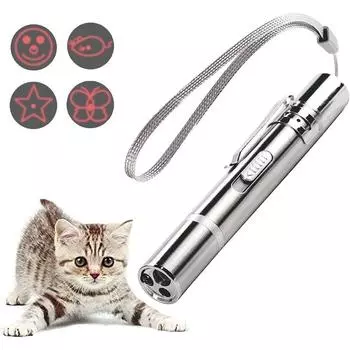 Chaser Toy Cat Dog Upgrade USB Перезаряжаемая многомодовая интерактивная игрушка для кошек Светодиодная игрушка для домашних животных Устройство для дрессировки