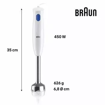 Чаша блендера Braun MQ10.001MWH Синий/Белый 450 Вт 600 мл