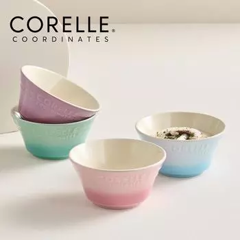 Чаша Corelle Breeze Stone, 4 шт., столовая посуда, можно мыть в посудомоечной машине, духовку, 4 цвета