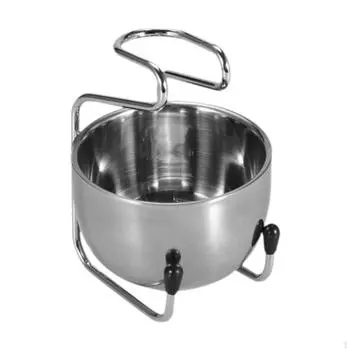 Чаша для бритья из нержавеющей стали, мыльная чашка для бритья, кружка для бритья, бритье Without stand