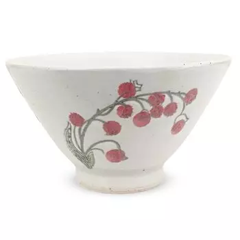 Чаша для чая Isaozan Kiln 11 см, керамика Hasami, сделано в Японии, цвет ландыш красный J-kitchens красный