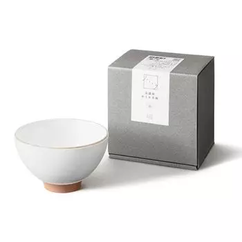 Чаша для чая из красной глины &NE Mino Ware, Haretoke, белая, диаметр 11 см x высота 7 см, сделано в Японии, можно мыть в посудомоечной машине, матовая, стильная NAW-193-WH