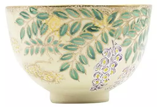 Чаша для чая Ninsei Itchin Fuji в подарочной коробке (сделал Рюяма) [12,38 см 230 г]