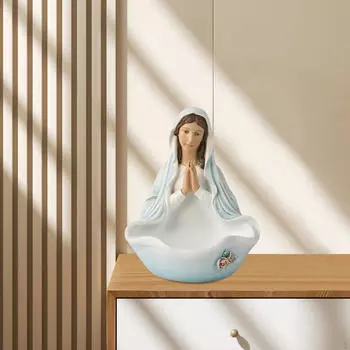 Чаша для ключей со статуей Девы Марии, декоративный поднос для украшений, подарочная смола для прихожей, офиса Style A
