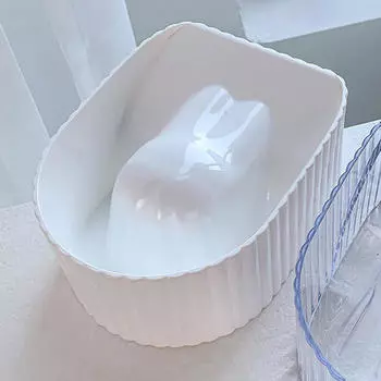 Чаша для маникюра для ногтей, средство для замачивания, средство для удаления порошка, лоток для замачивания, смягчение белый