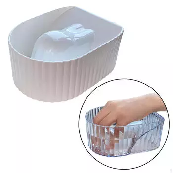 Чаша для маникюра с замачиванием, легкий смягчающий художественный инструмент для подарков девочкам белый