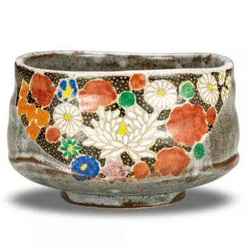 Чаша для матча Керамическая чайная утварь Кутани Чаша для чая матча Фирменная чаша для матча Hanazume Японская столовая посуда Сделано в Японии